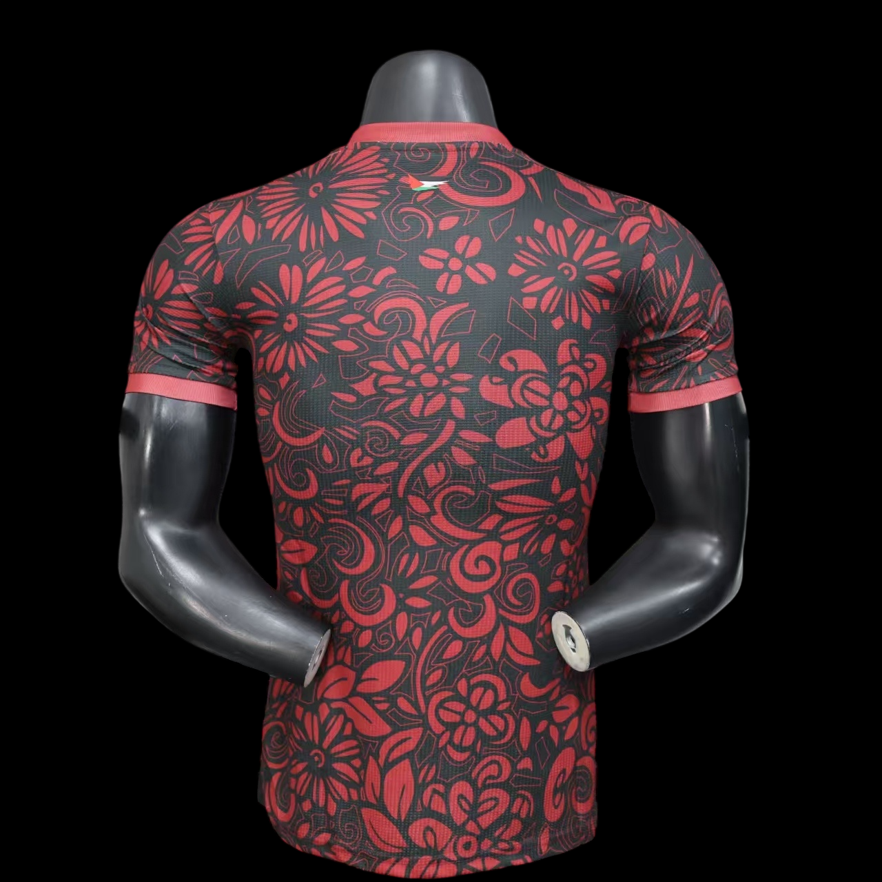 Palestina Maillot negro y rojo